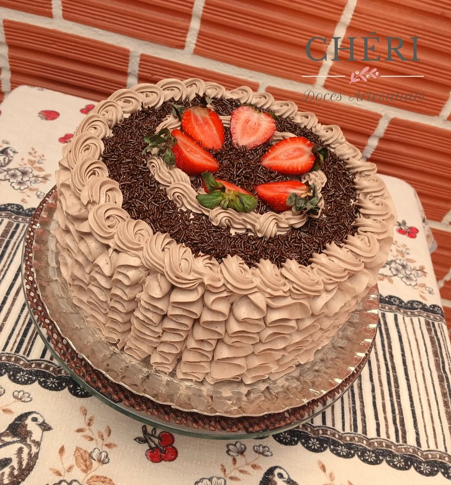 Foto de Bolo de Ninho com Morango
